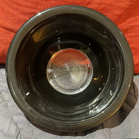 Vintage Pyrex Black Small Mixing Bowl - 322 - clear bottom - jet black - Picture 2 of 7